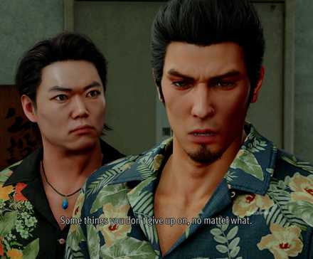 Kiryu and Rikiya in Yakuza Kiwami 3.