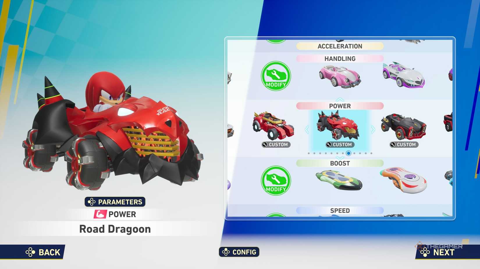 All Machine Parts And Which Stats They Change In Sonic Racing: CrossWorlds