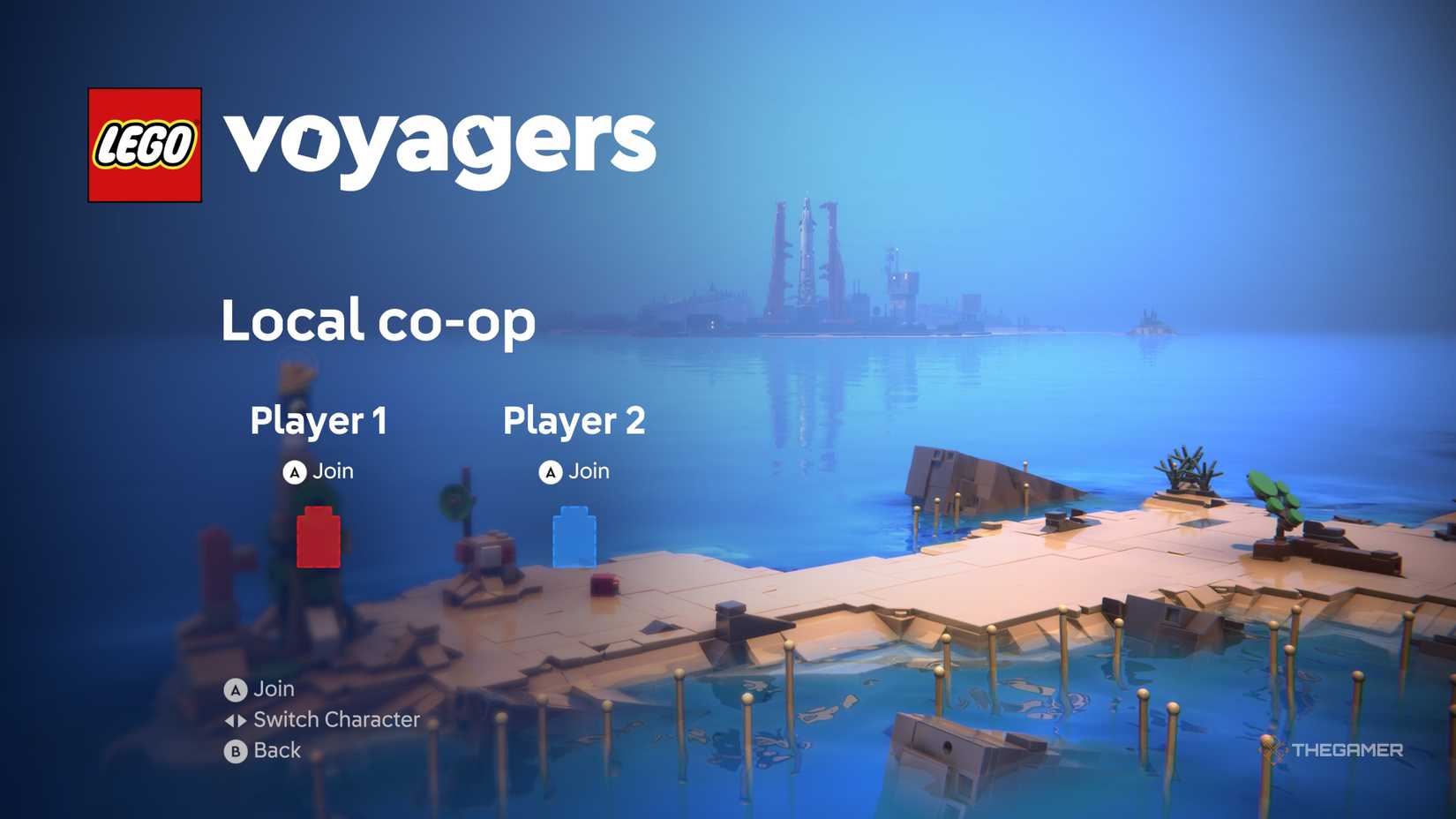 Local cooperation screen in LEGO Voyagers.