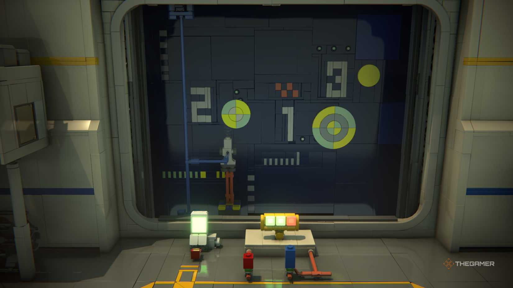 Rocket training section in the LEGO Voyagers training room.