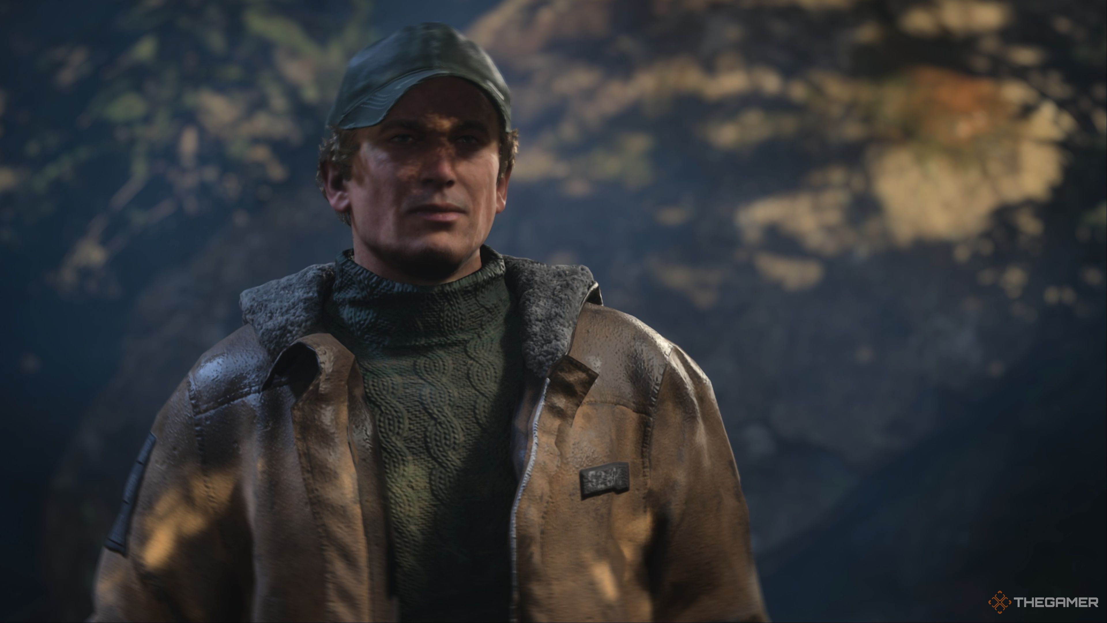 Remi in his regular jacket and hat at the beginning of Hell Is Us.