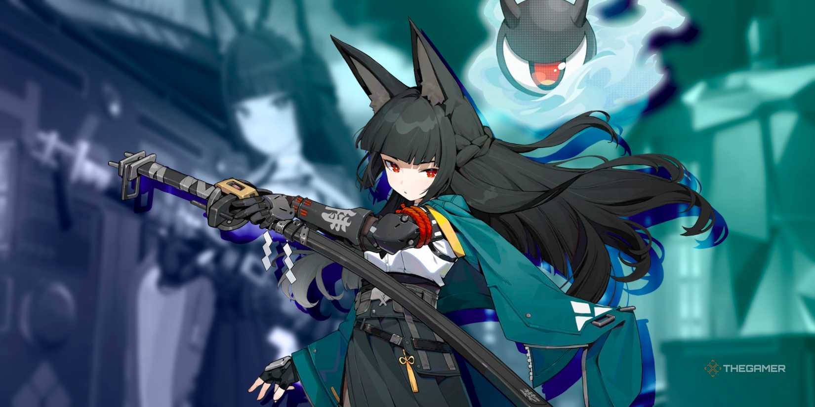 Miyabi is wielding her blade in ZENLESS ZONE ZERO.