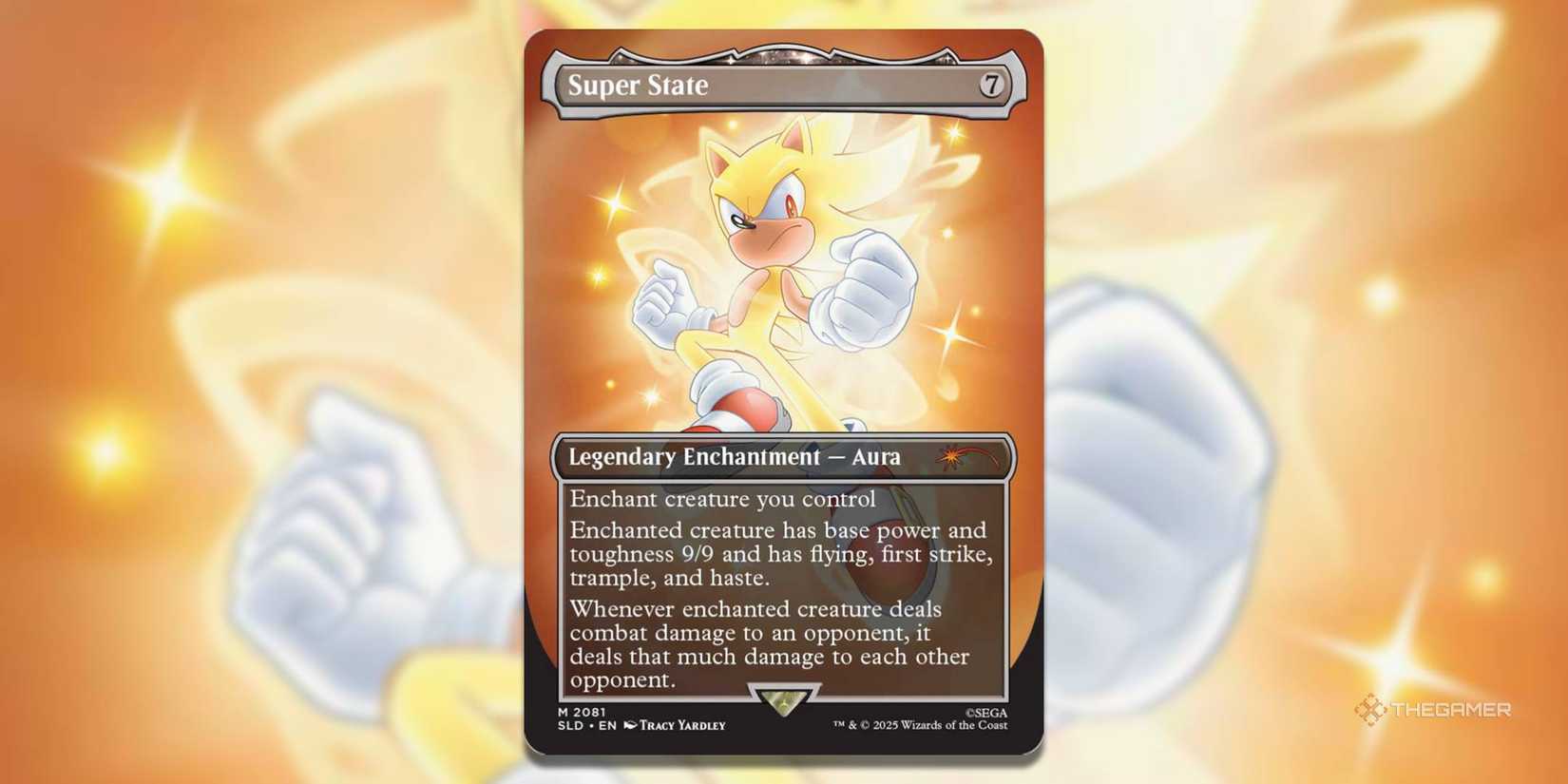 MTG Super State Card with background art.