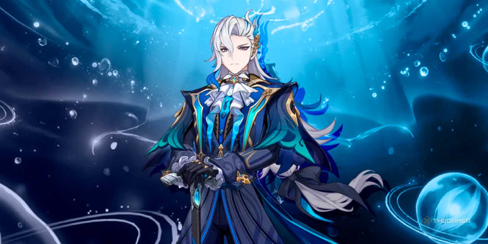 Neuvillette stands strictly in Zensin shock.