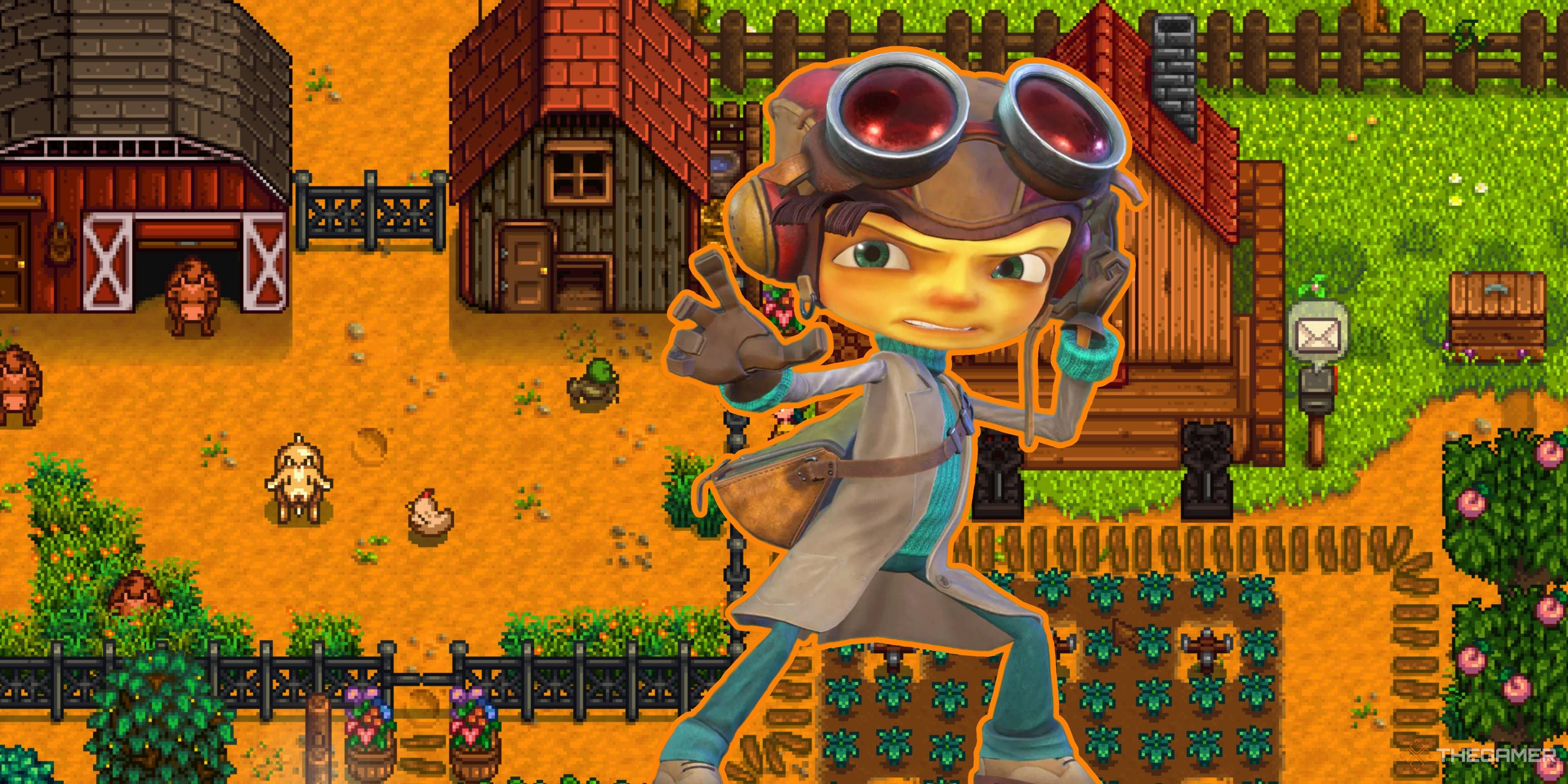 razputin from psychonauts 2 in stardew valley.