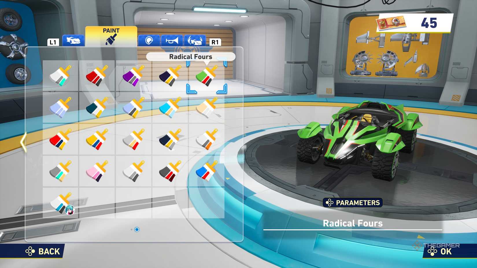 Radical Fours is incorporating the custom machine shop in Sonic Racing Crossworlds.