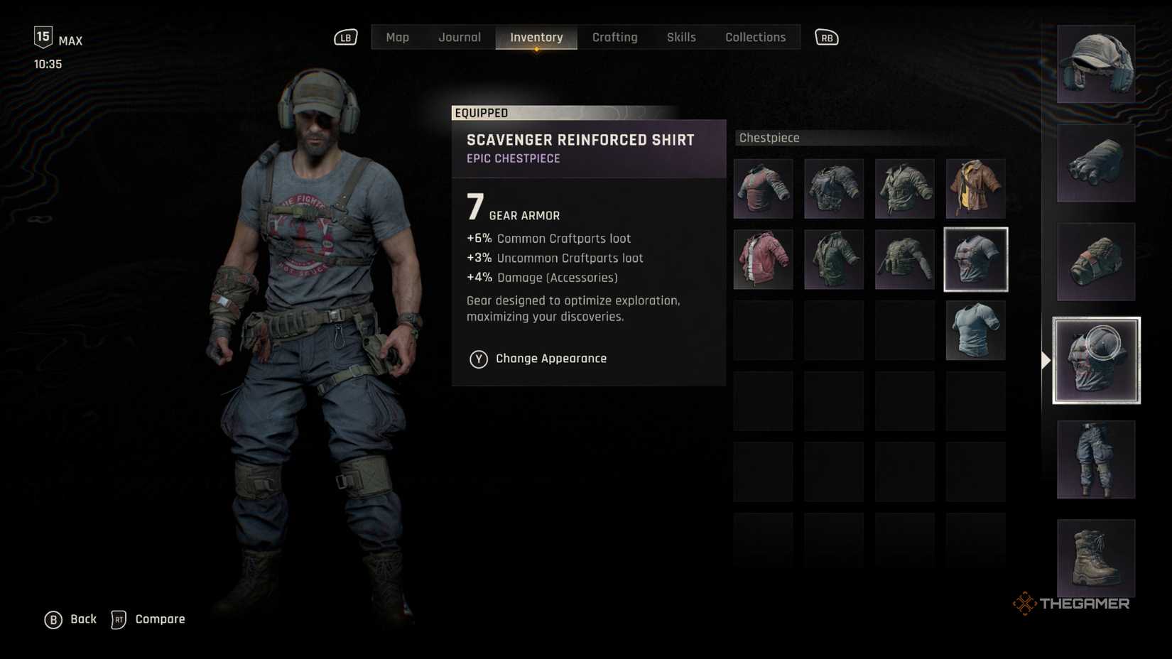 A scabin that shirt armor in a dying light.