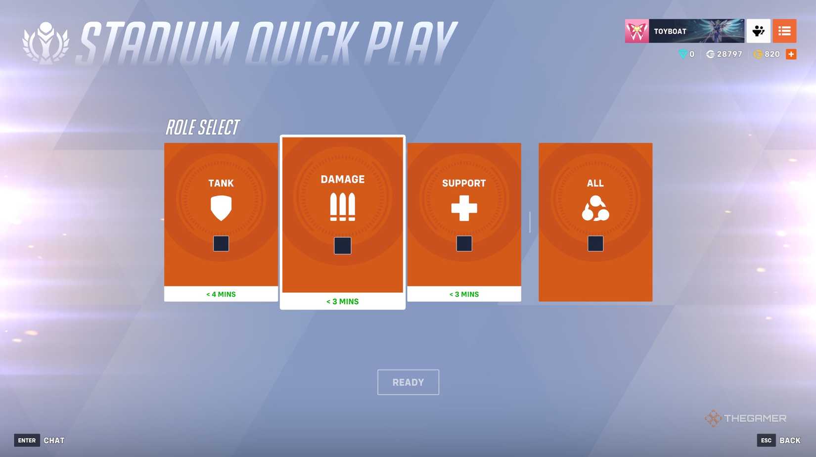 Selecting a role in Stadium in Overwatch 2.