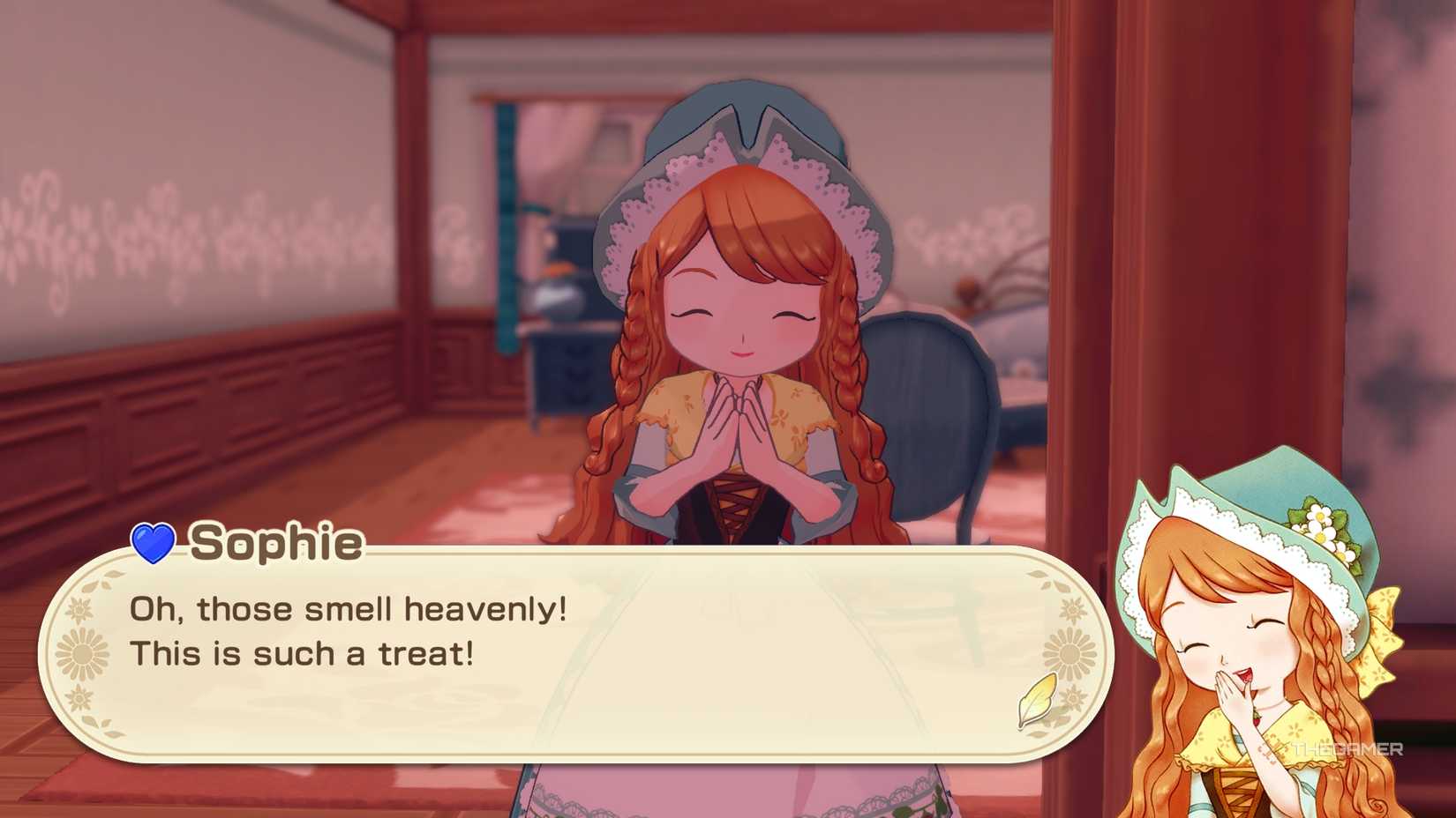 The story of the seasons of the Grand Bazaar Sophie complaining the smell of herbs that the farmer gave her.