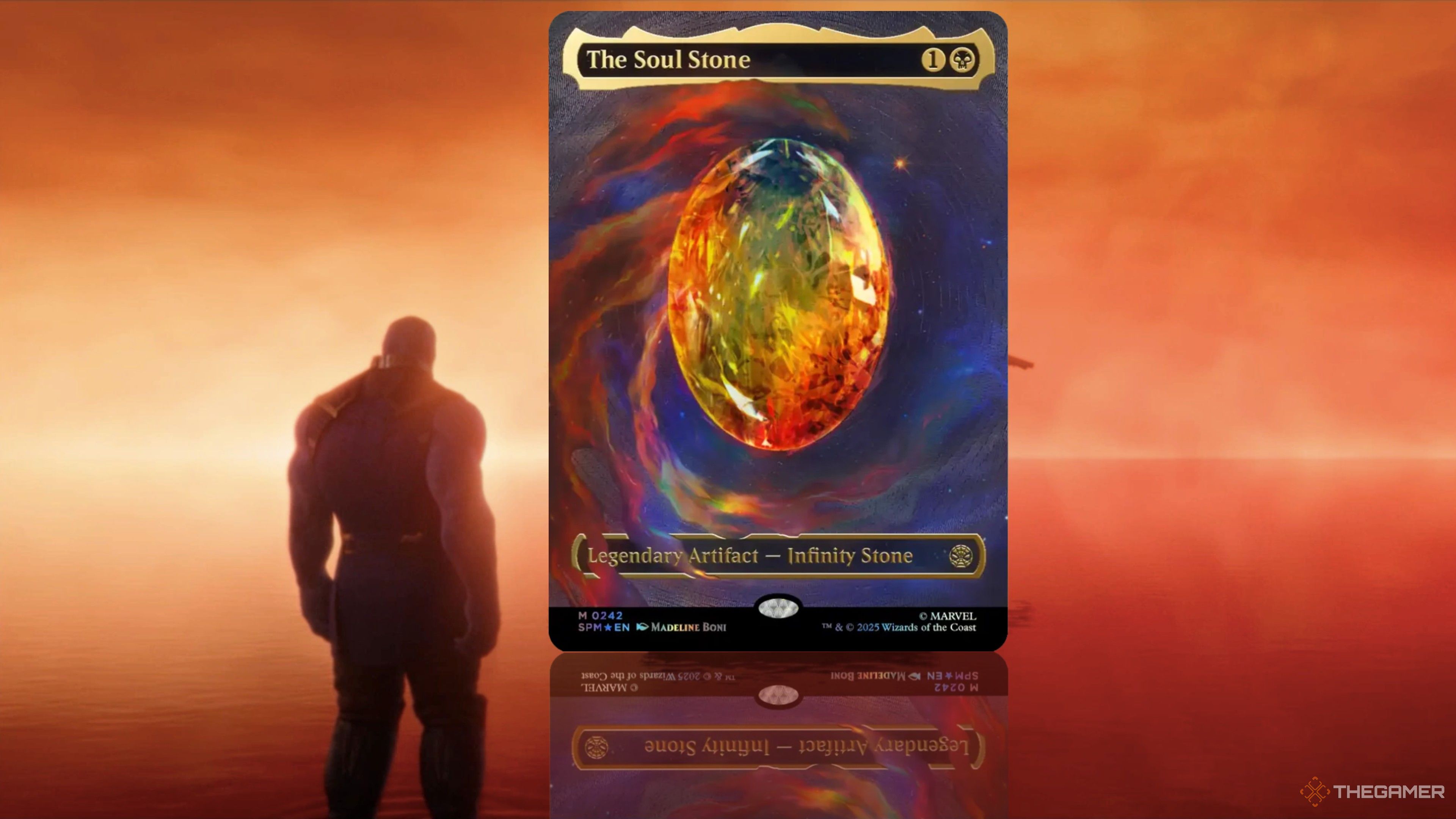 Magic: The Gathering x Spider-Man's Textless Soul Stone Card
