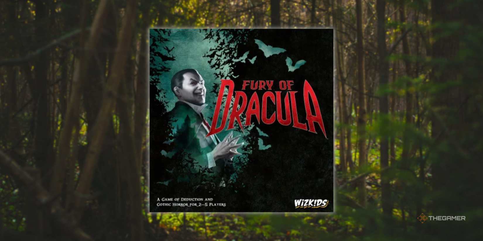 Frankyfi Drake in front of a terrible forest in the cover of the board.