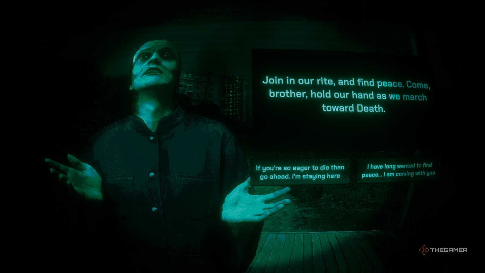 The faction leader is not a human being for you to join their rituals.