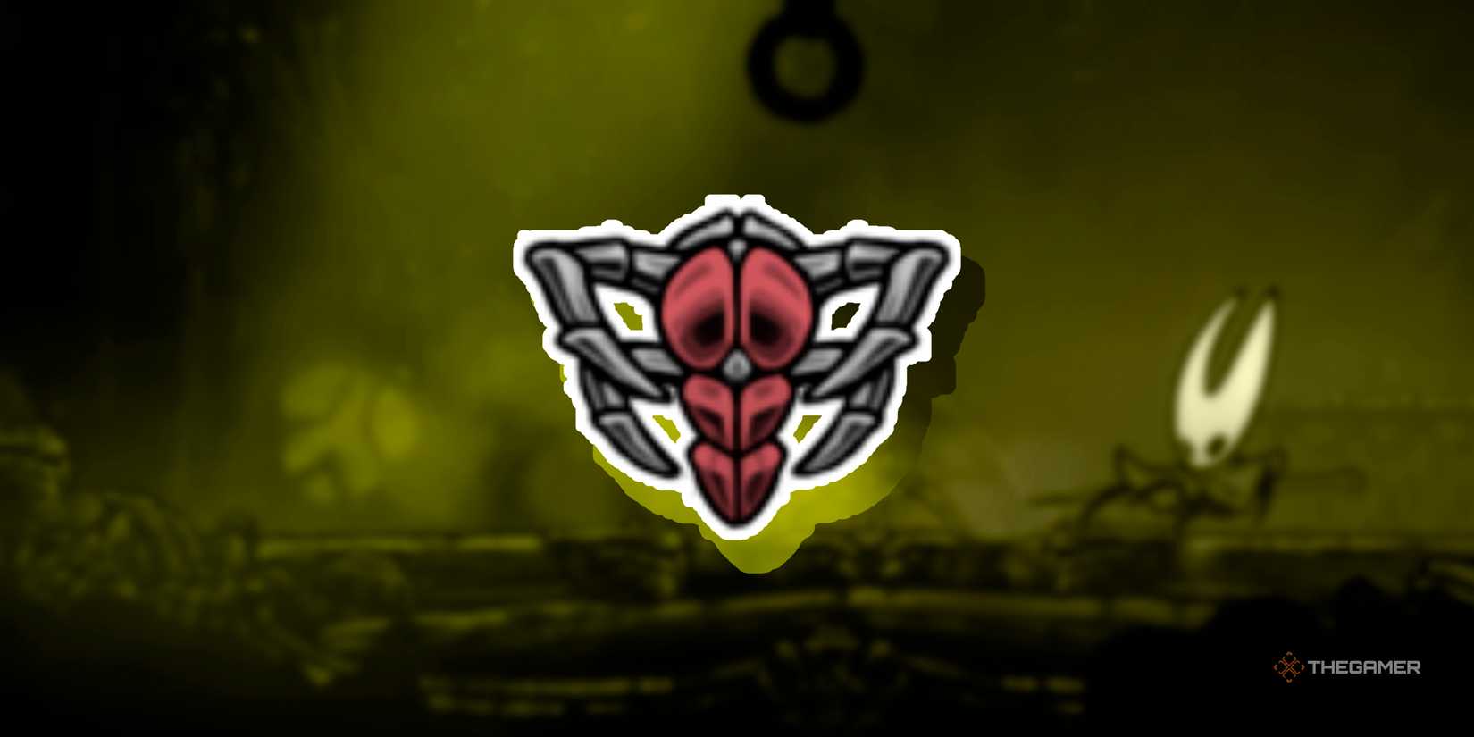 Hollow Knight: Silksong's background scouttlebrace yellow tool.