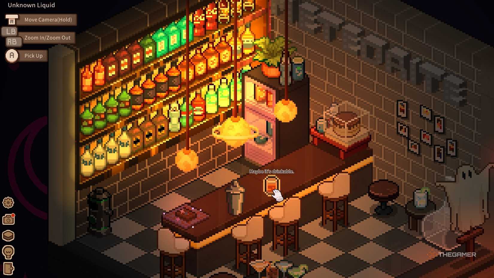 Whispering the house unknown liquid.