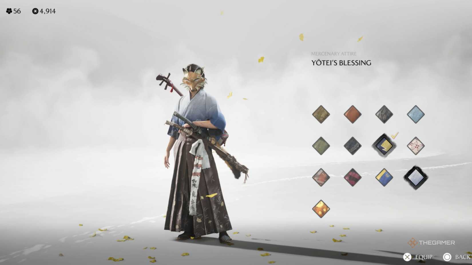 Yotei's blessing equipment in Ghost of Yotei
