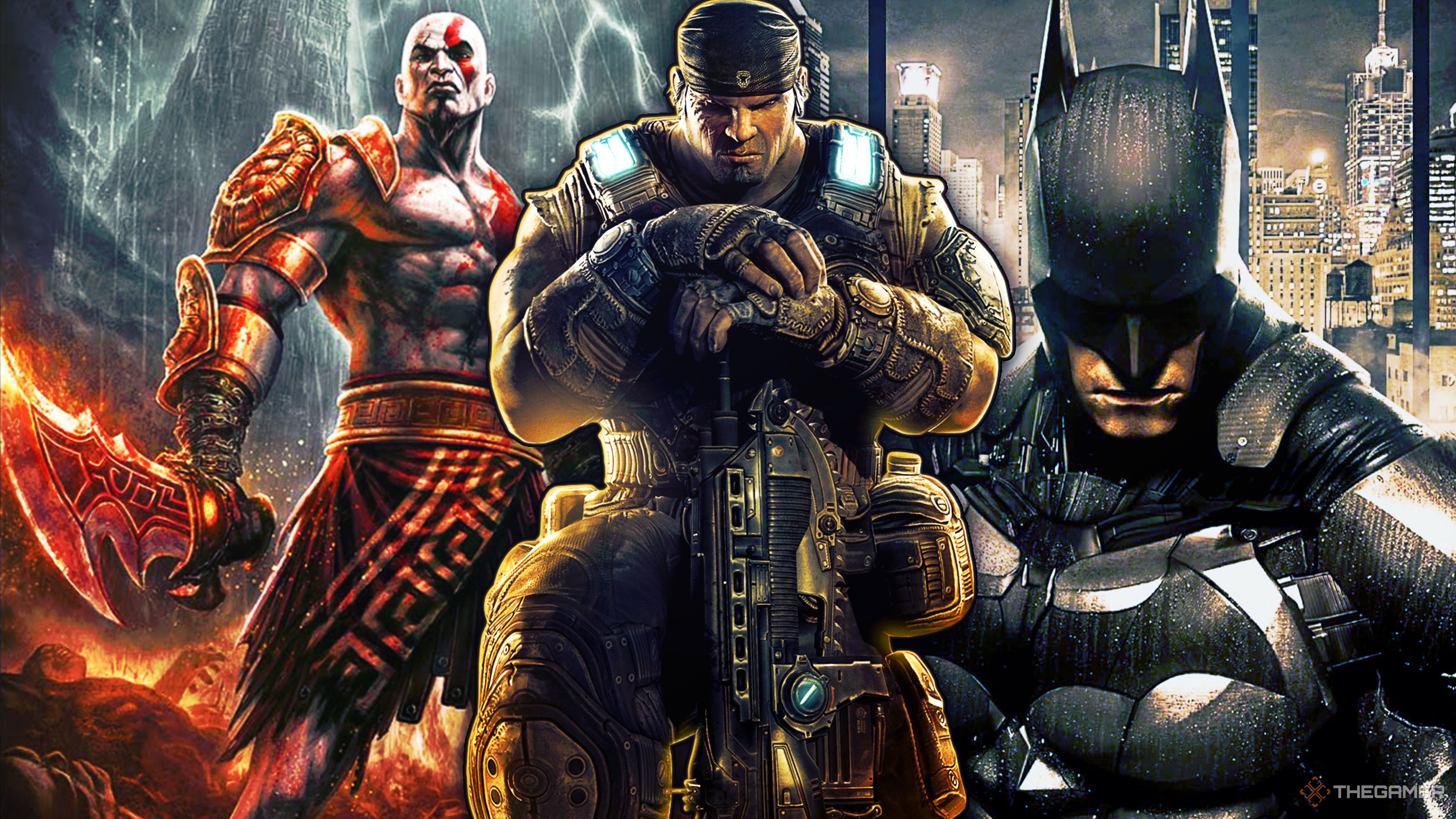 God Of War 3, Gears Of War 3 and Batman Arkham Knight.
