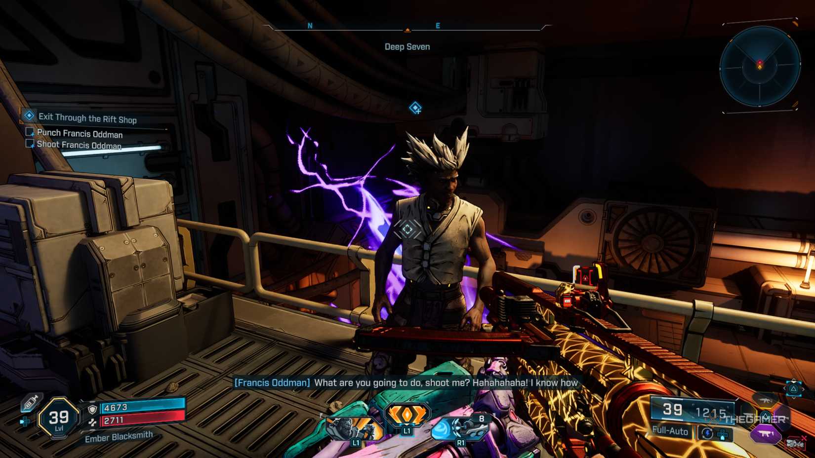 Amon speaking for Frances. He will take the crimes and desire that he will do to seize or follow him in Singland.