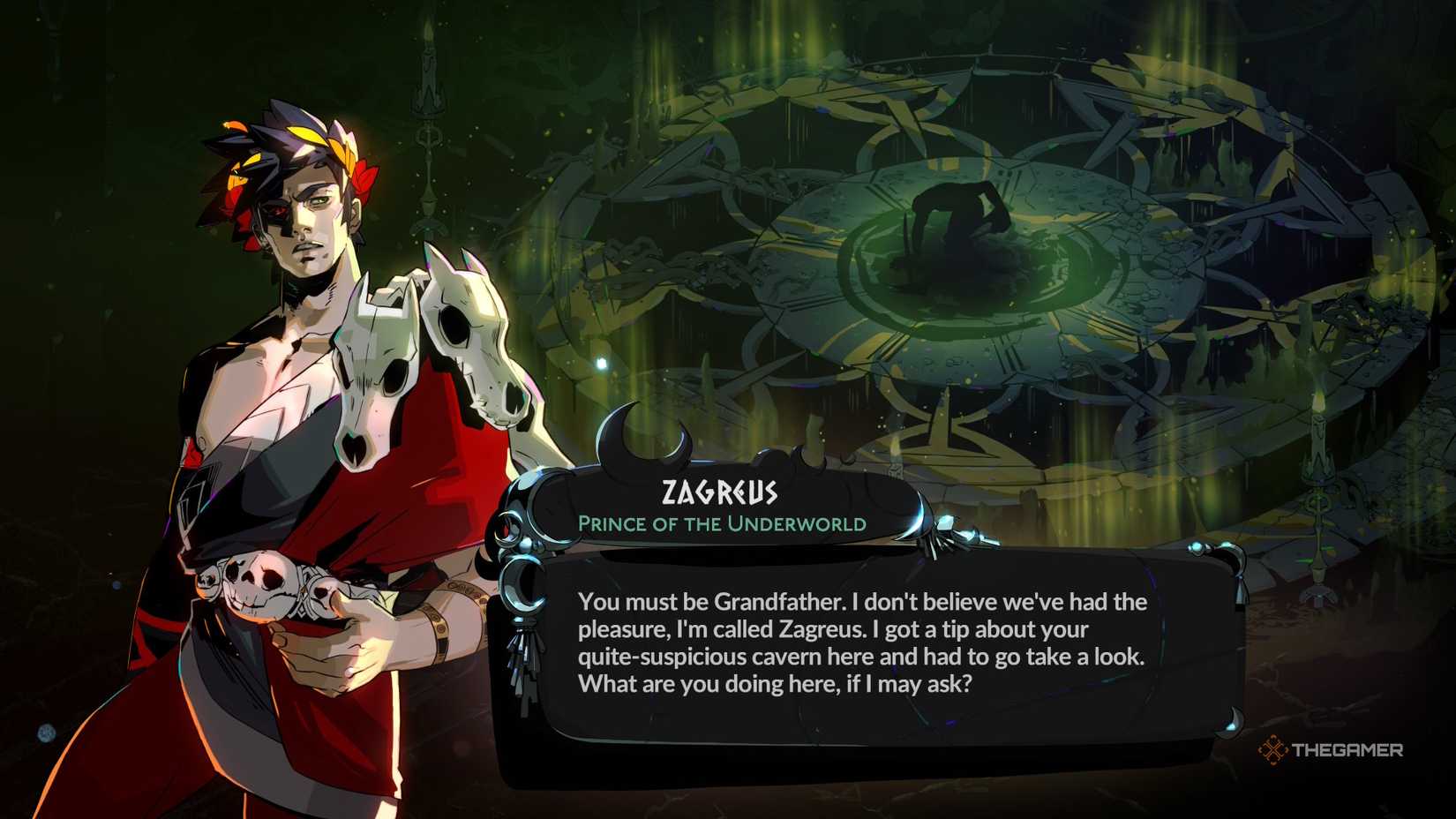 Zagreus meets Chronos in Hades 2. 