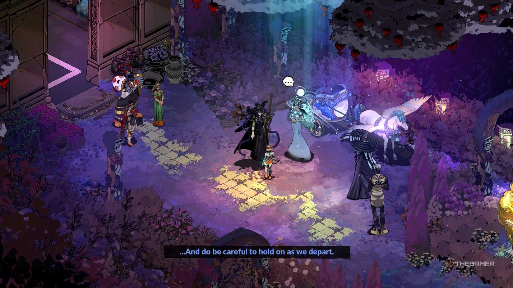 Melinoe and her family meet at the end of Hades 2. 