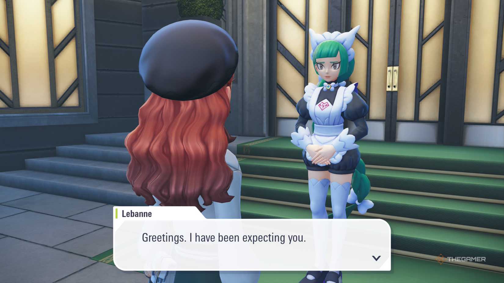 Lebanne tells the player she has been expecting them in front of Hotel Richissime in Pokemon Legends: Z-A.