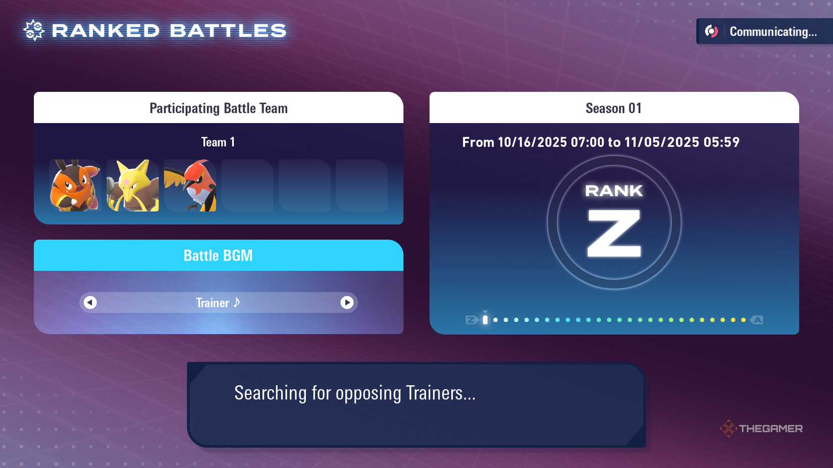 Battle Team in Pokemon Legends ZA.