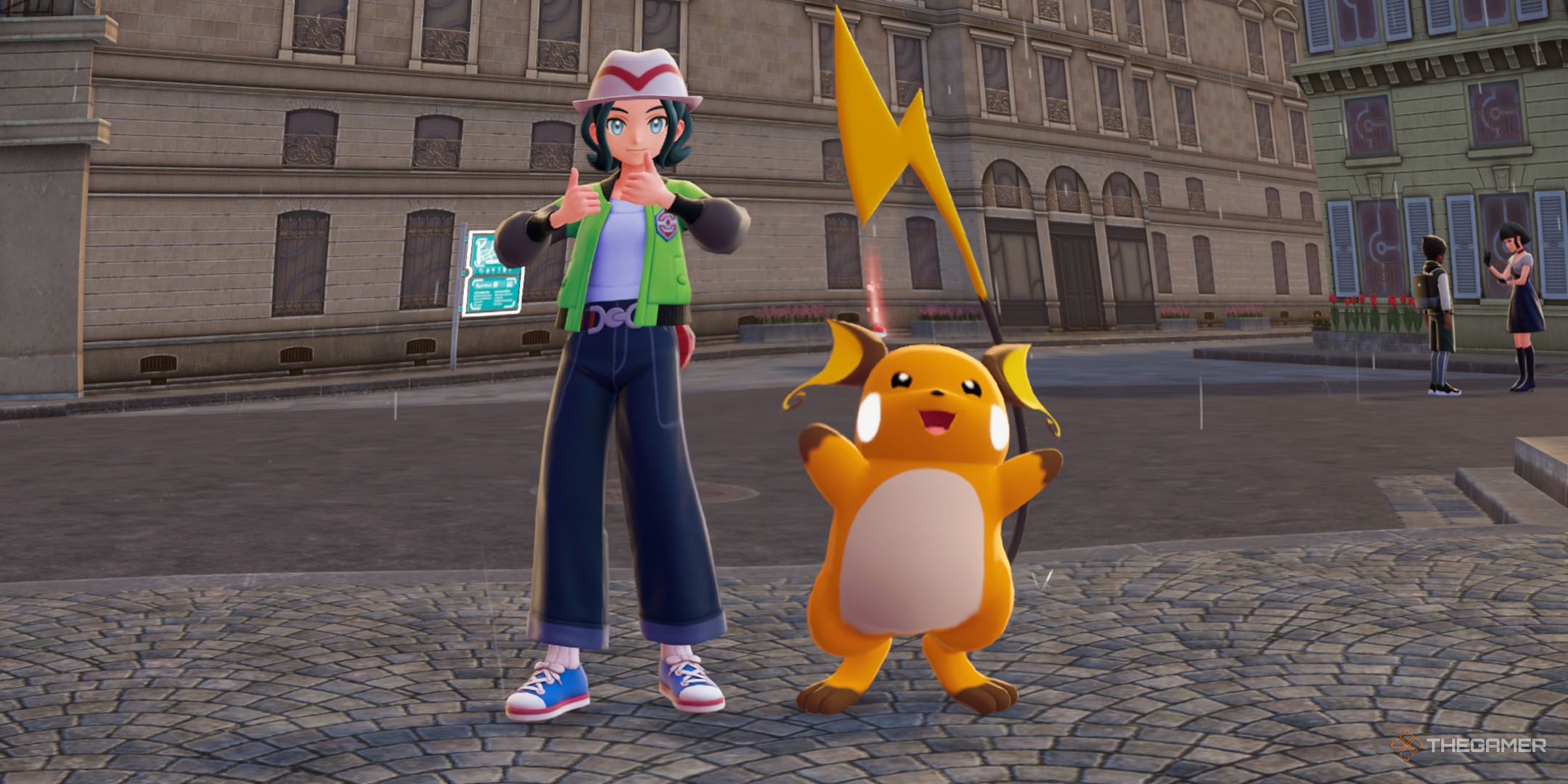 A player beside Raichu in Pokemon Legends Z-A.