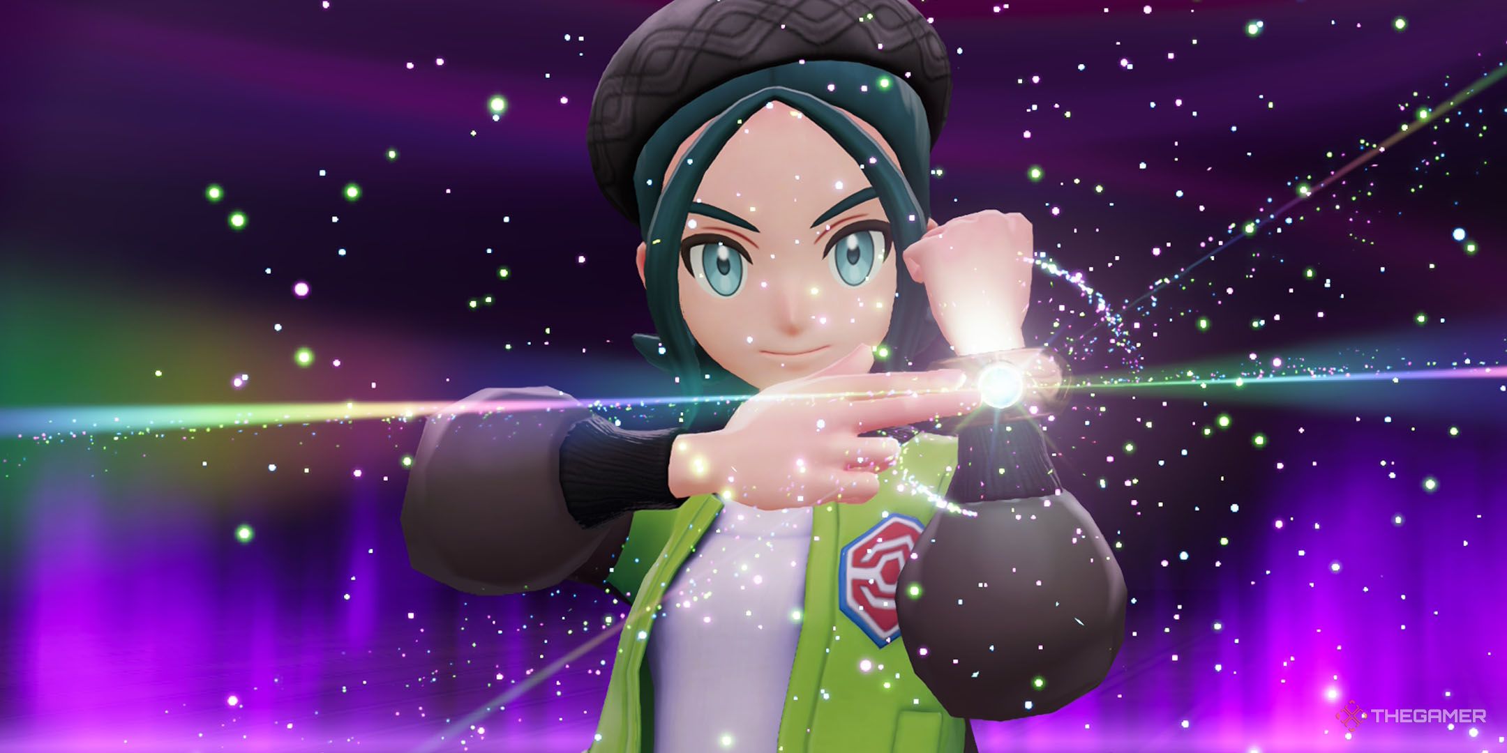 A player using a Mega Ring in Pokemon Legends Z-A.