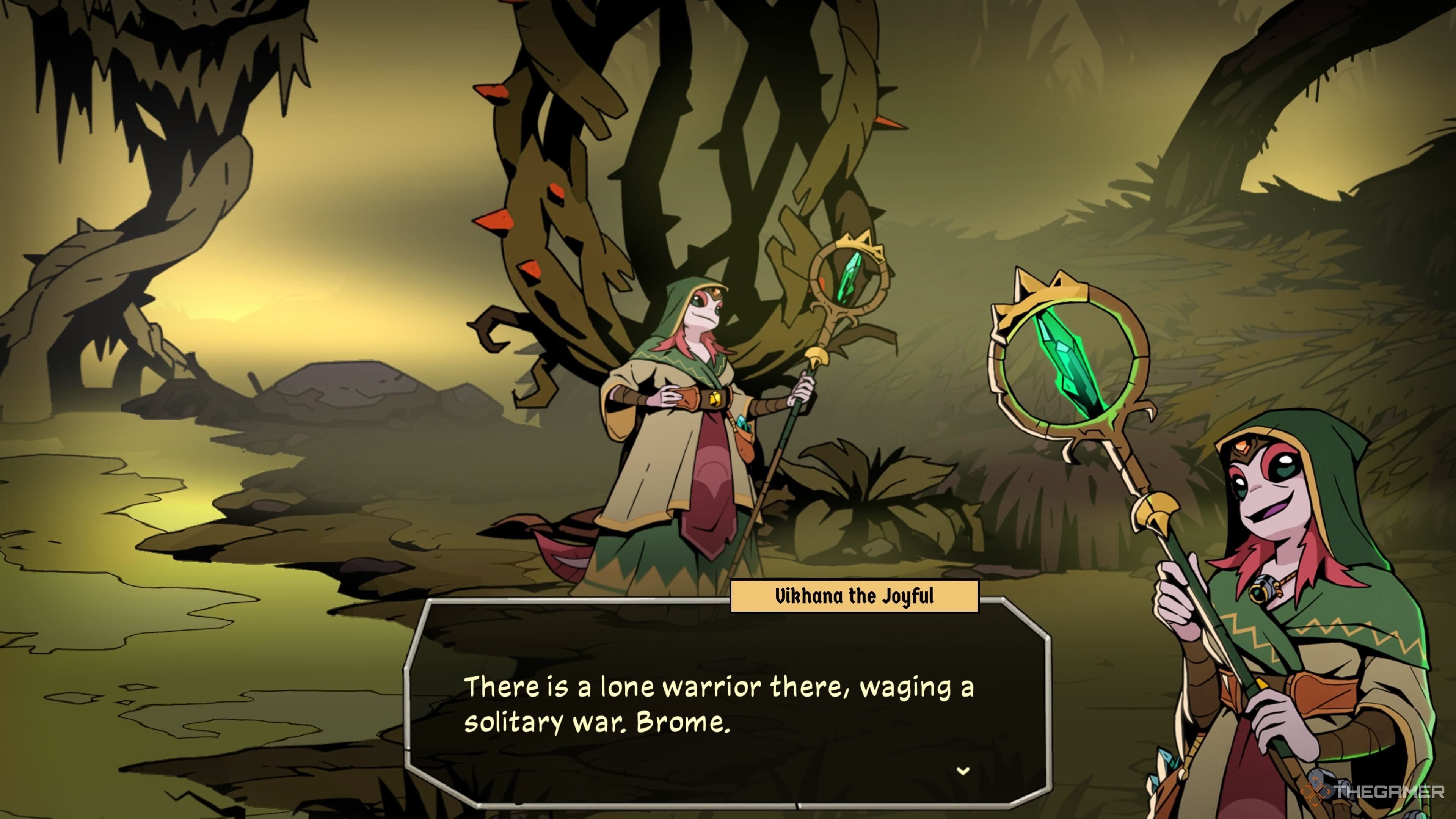 Vikhana mentioning Brome in Absolum.