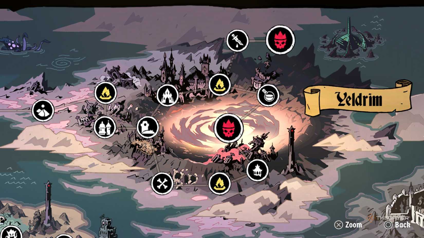 The location of the chaotic ritual in Alposium.