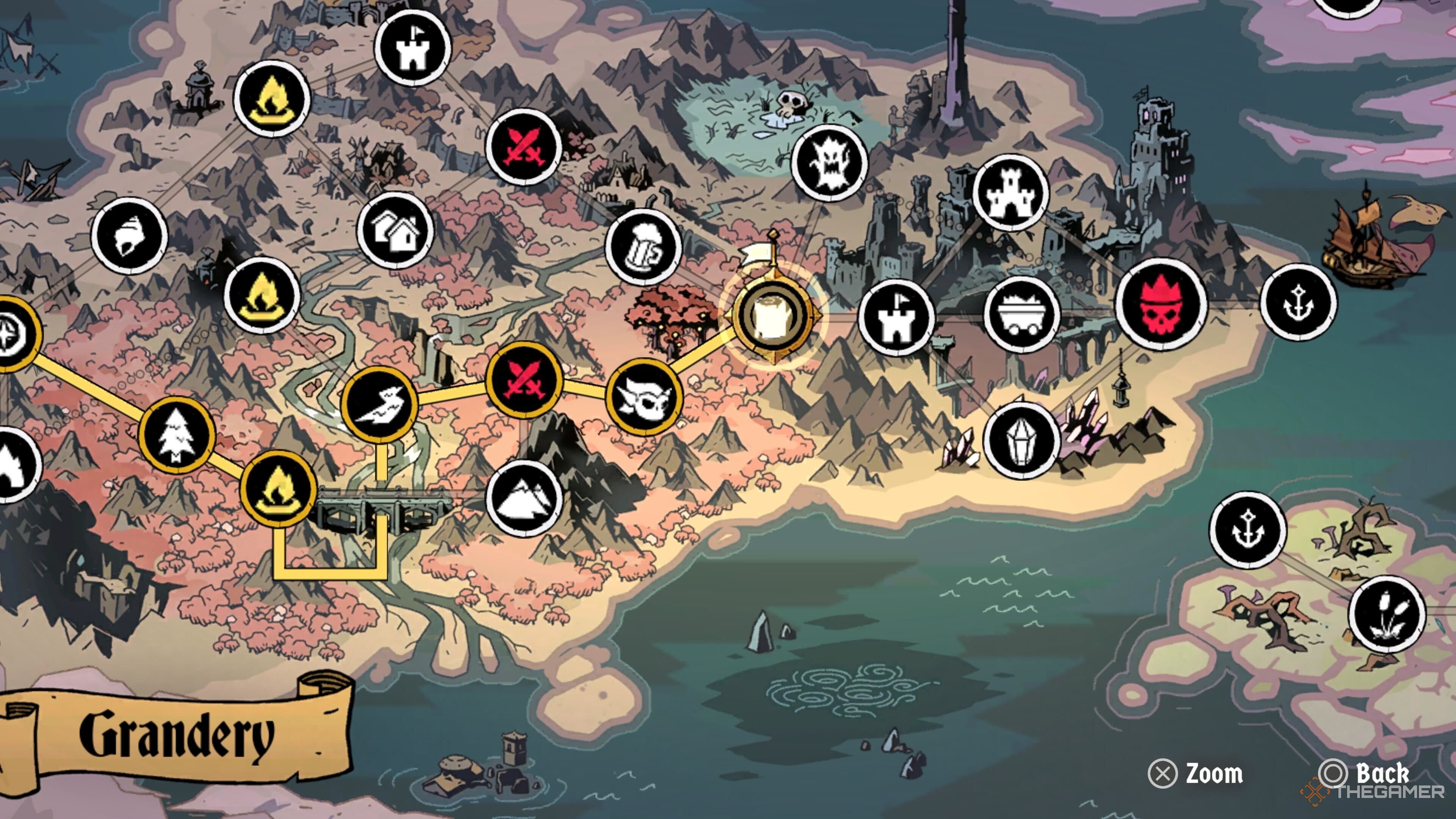 The final location of Cider in Absolum.