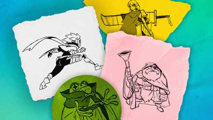 The Absolum series of sketches by Maxime Mary.