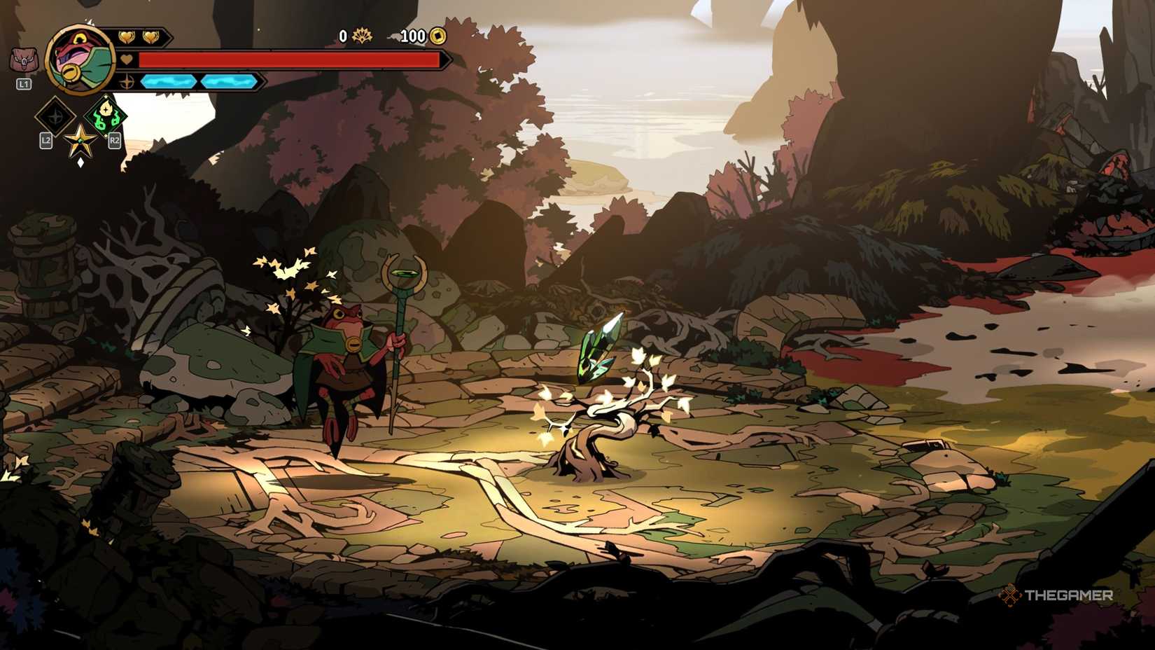 A gradual crystal in abitolum.