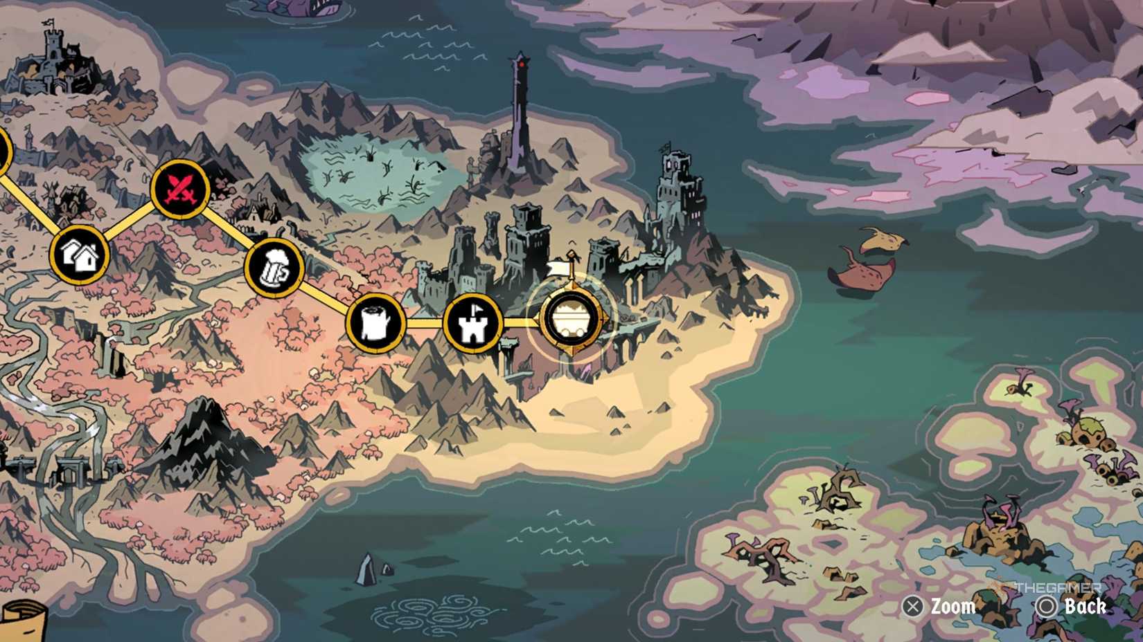 The location of roaring location in throw.