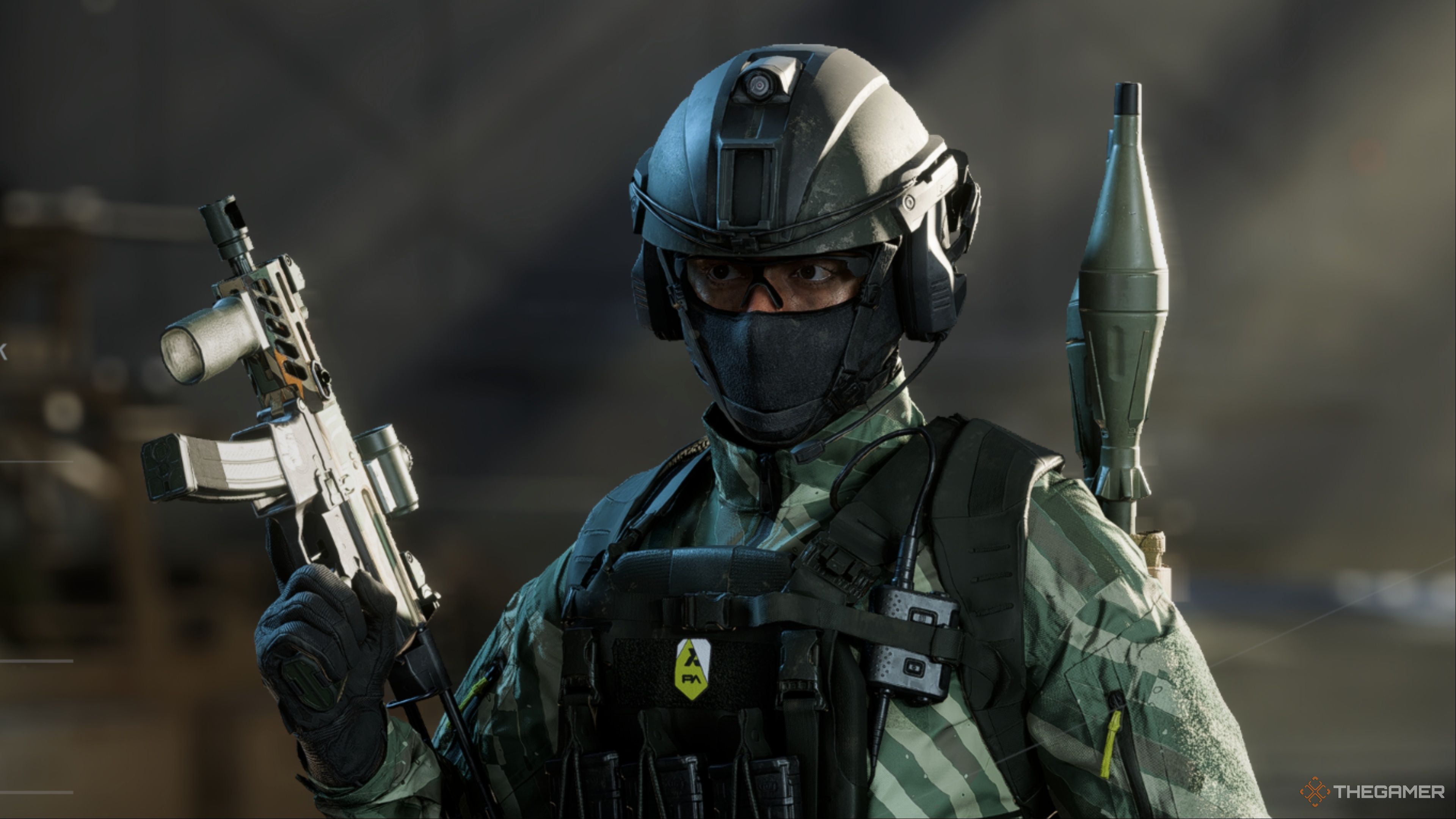 A PAX Armata Engineer wielding their SGX SMG in Battlefield 6.