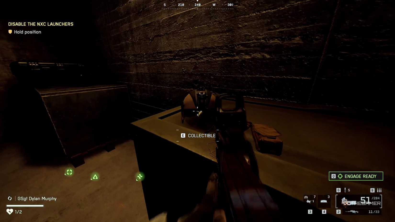 Battlefield 6 player, who looks at pair dog brands next to the Aviator helmet on the crate.