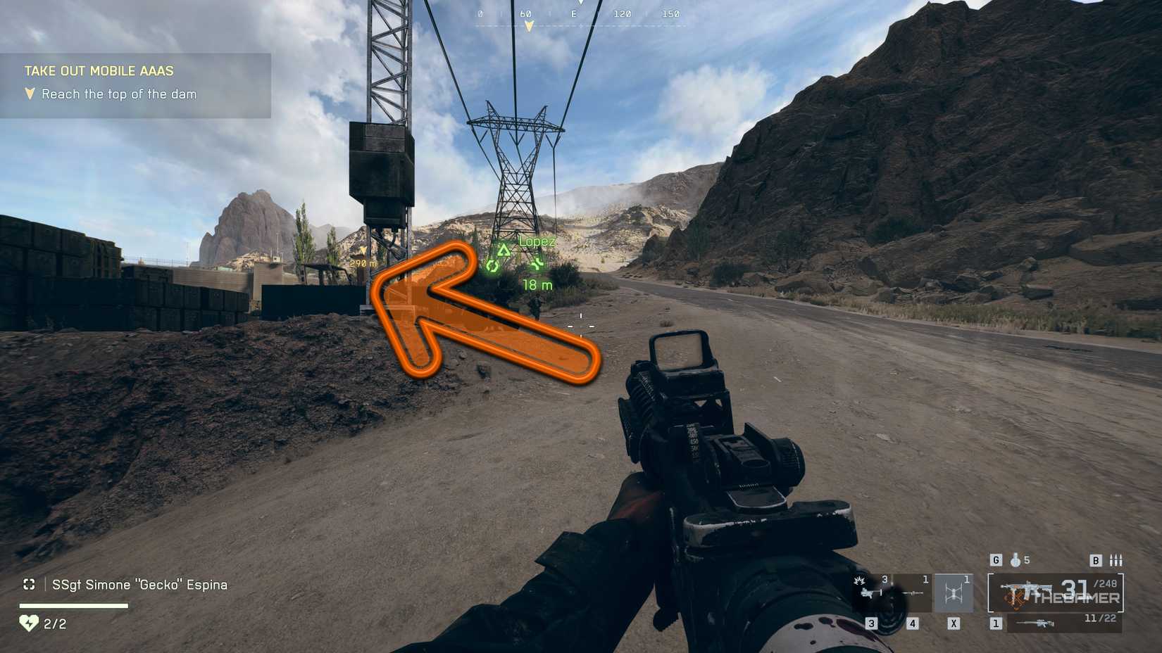 The battlefield is to walk a road for a dam, a steady AHHHe.