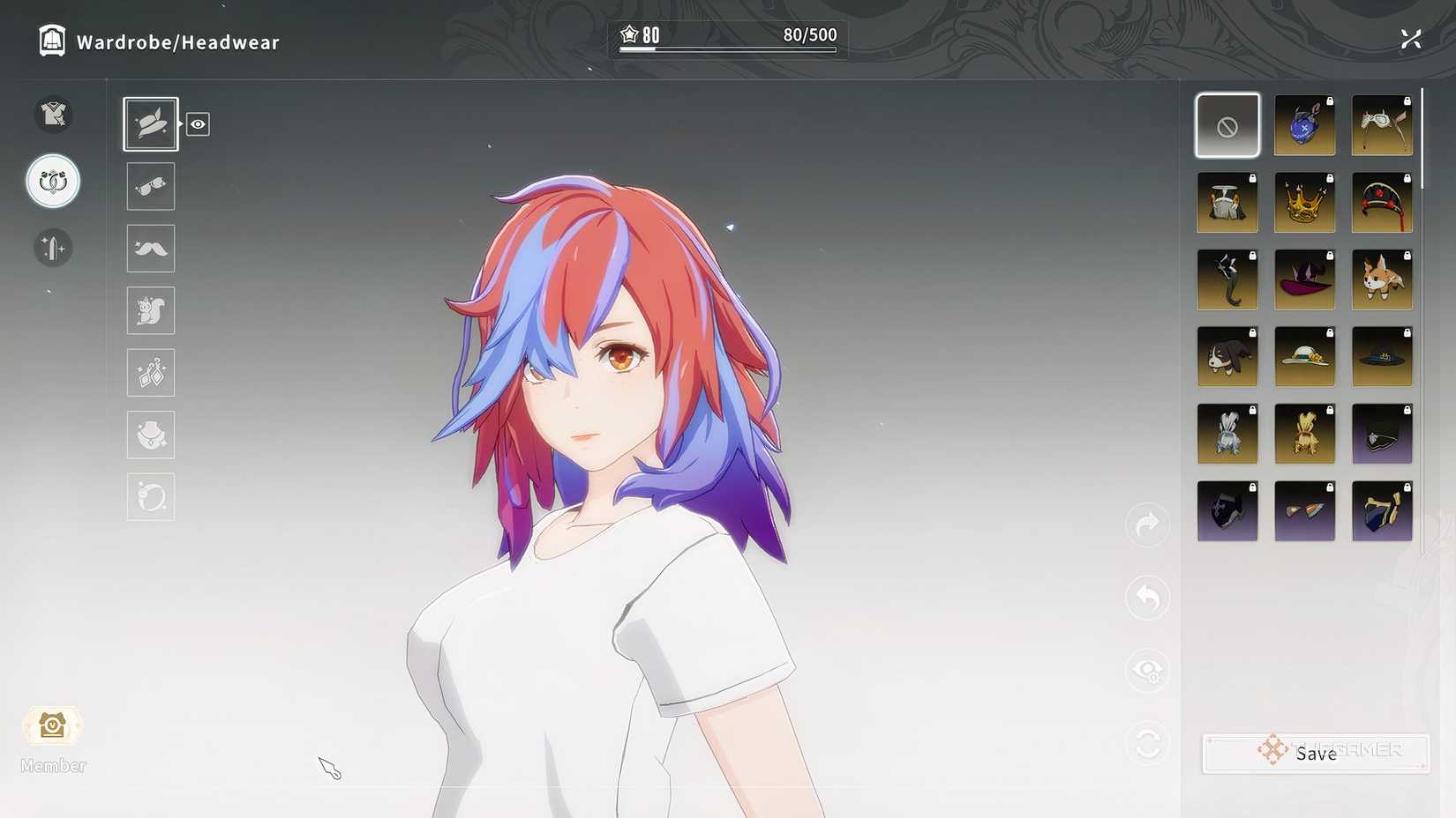 A character designed in the character creator.