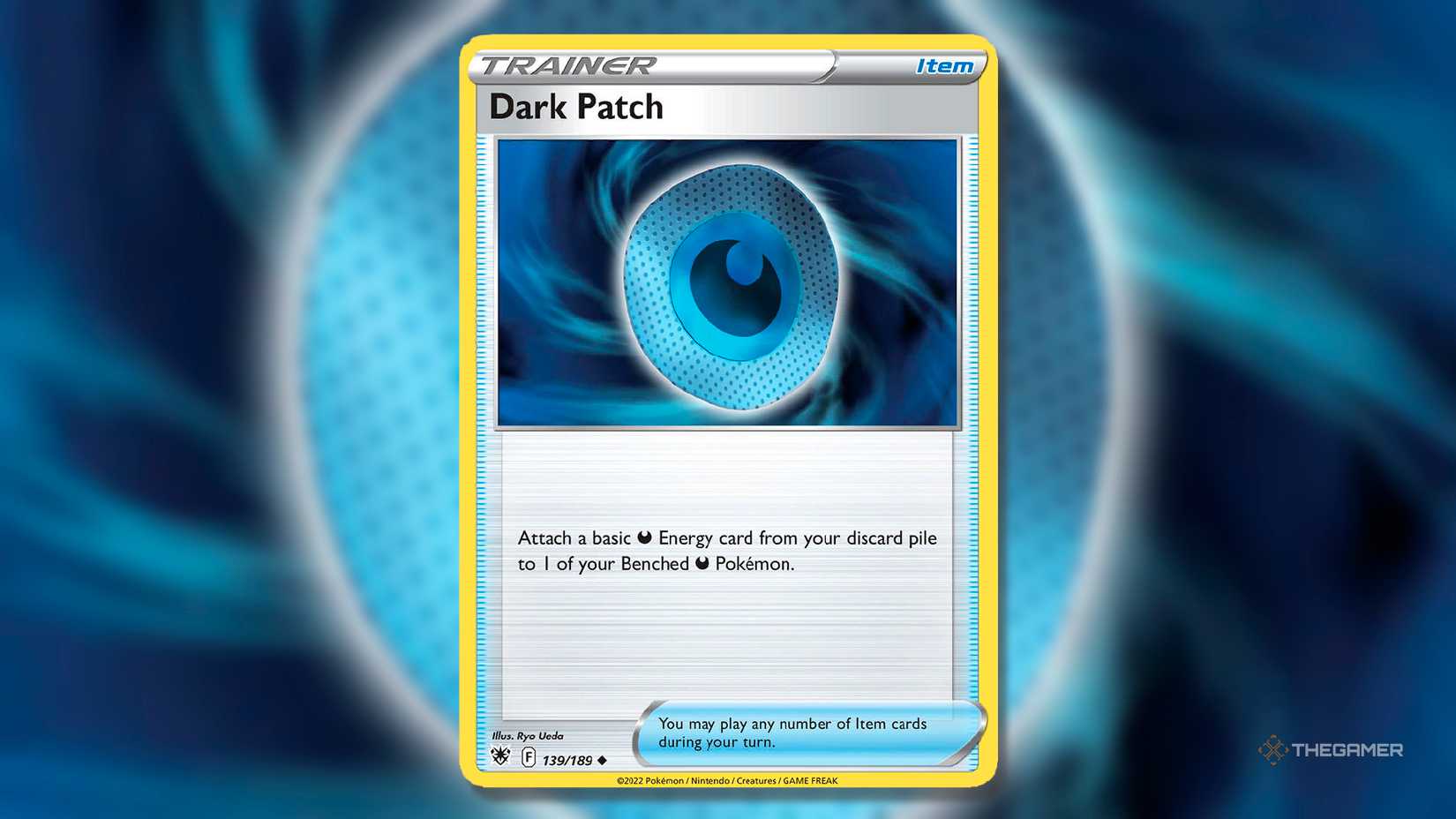 dark patch pokemon card gold Dark Patch Secret Rare - 216/196 - Lost Origin main image 1
