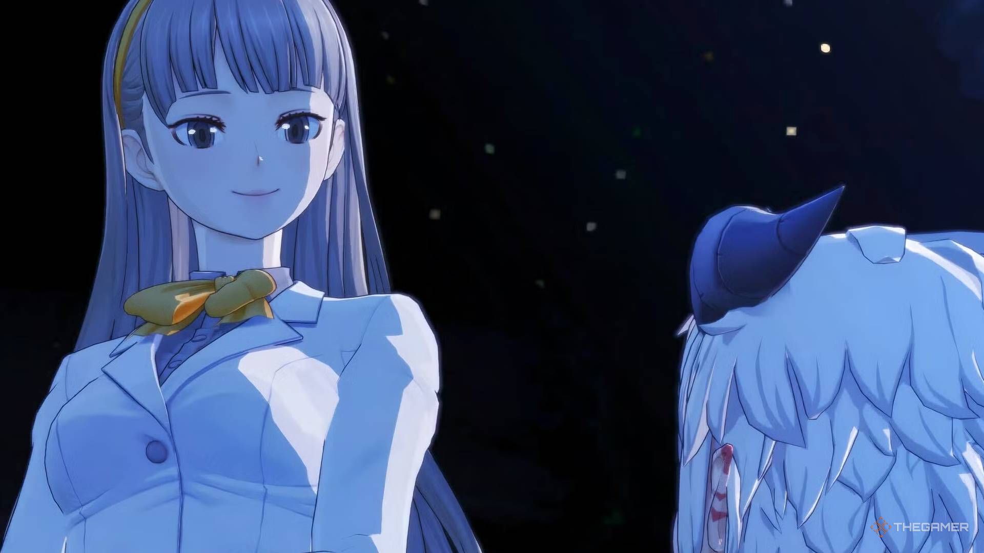 Digimon Story Time Stranger image of the city rooftop.