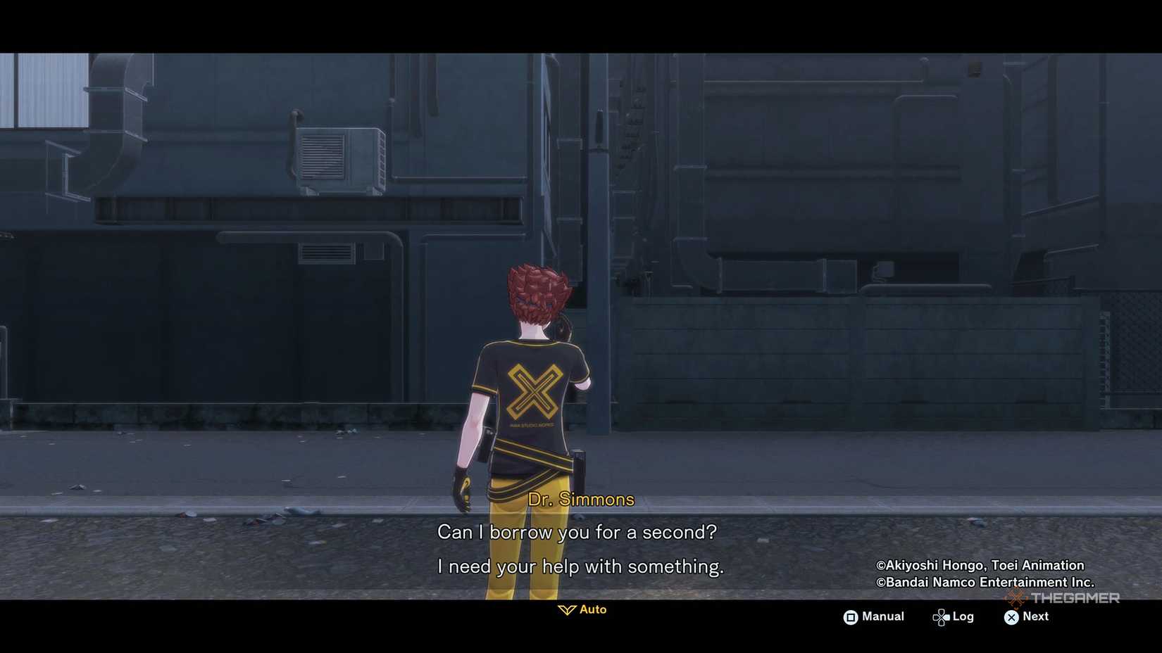 Dr. Simmon's calling the Agent in Digimon Story: Time Stranger.