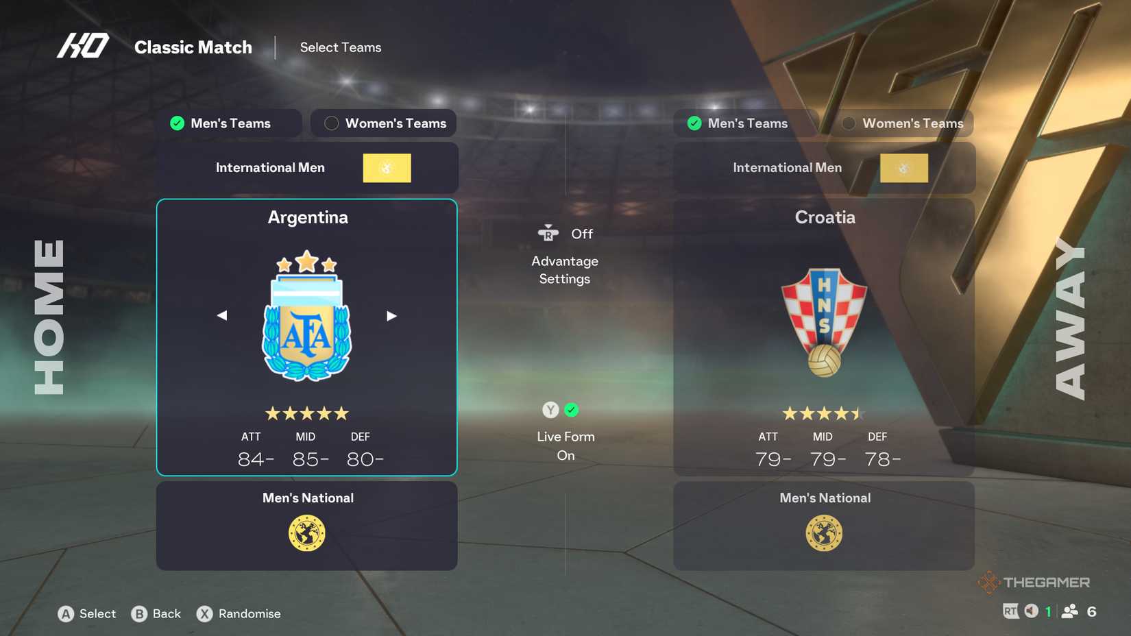 EA games are not teams in the game in the Menu of FC16 26.