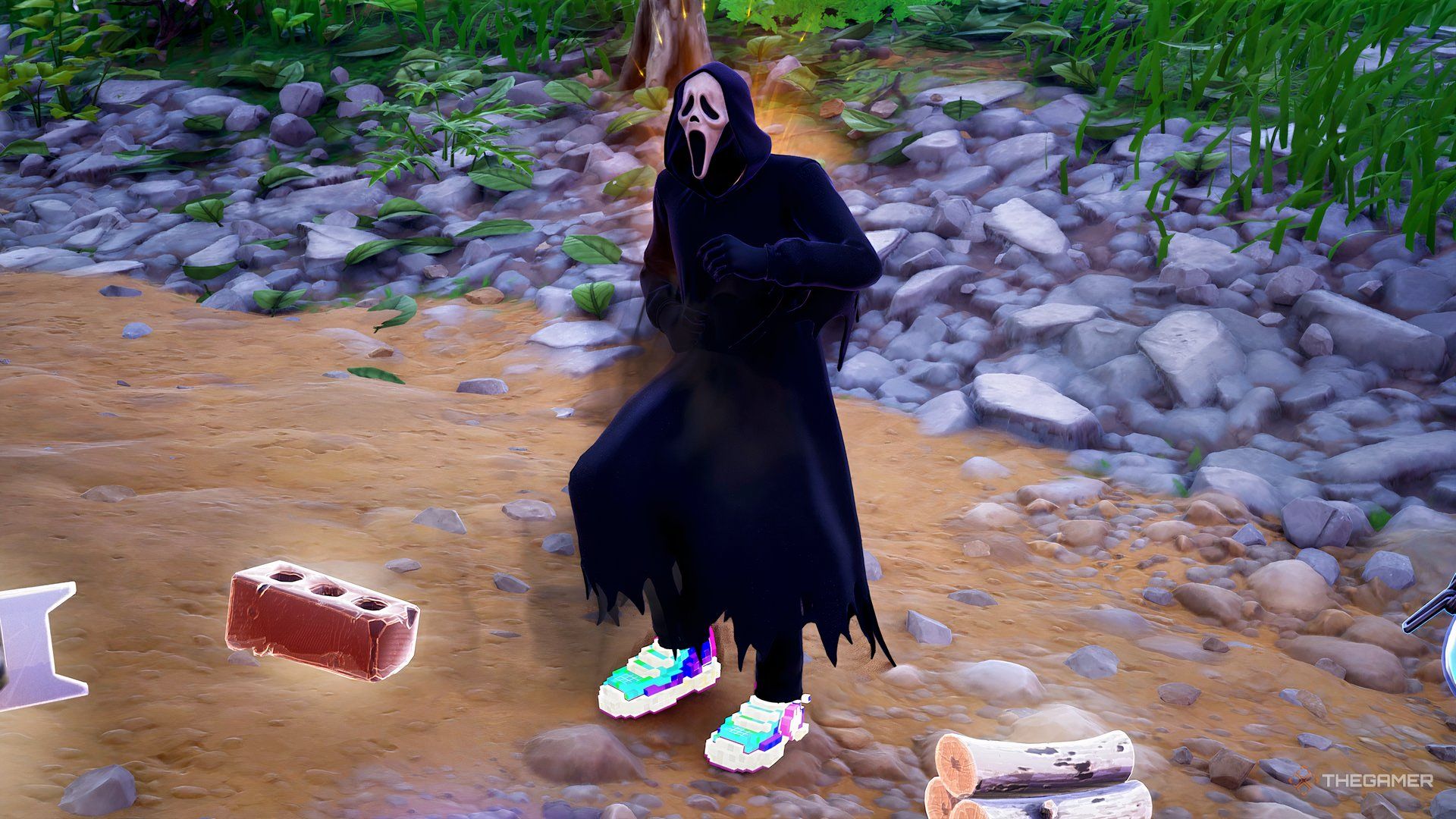 Fortnite Ghostface Skin dancing.