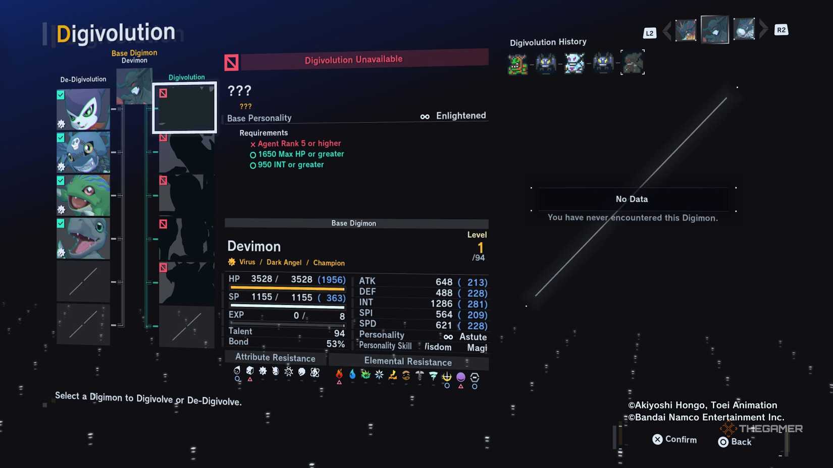 Map Demidevimon's path to Lilithmon in Digimon Story Time Stranger.