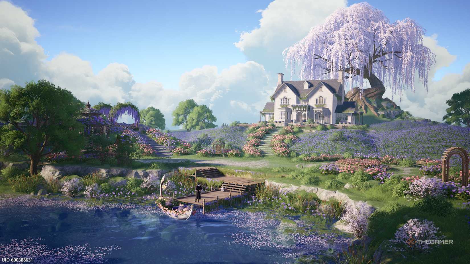 Infinity Nikki Nikki's basic home in the flowery hills.