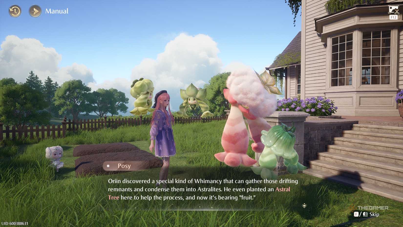 Nikki standing in front of Infinity Nikki Farm.