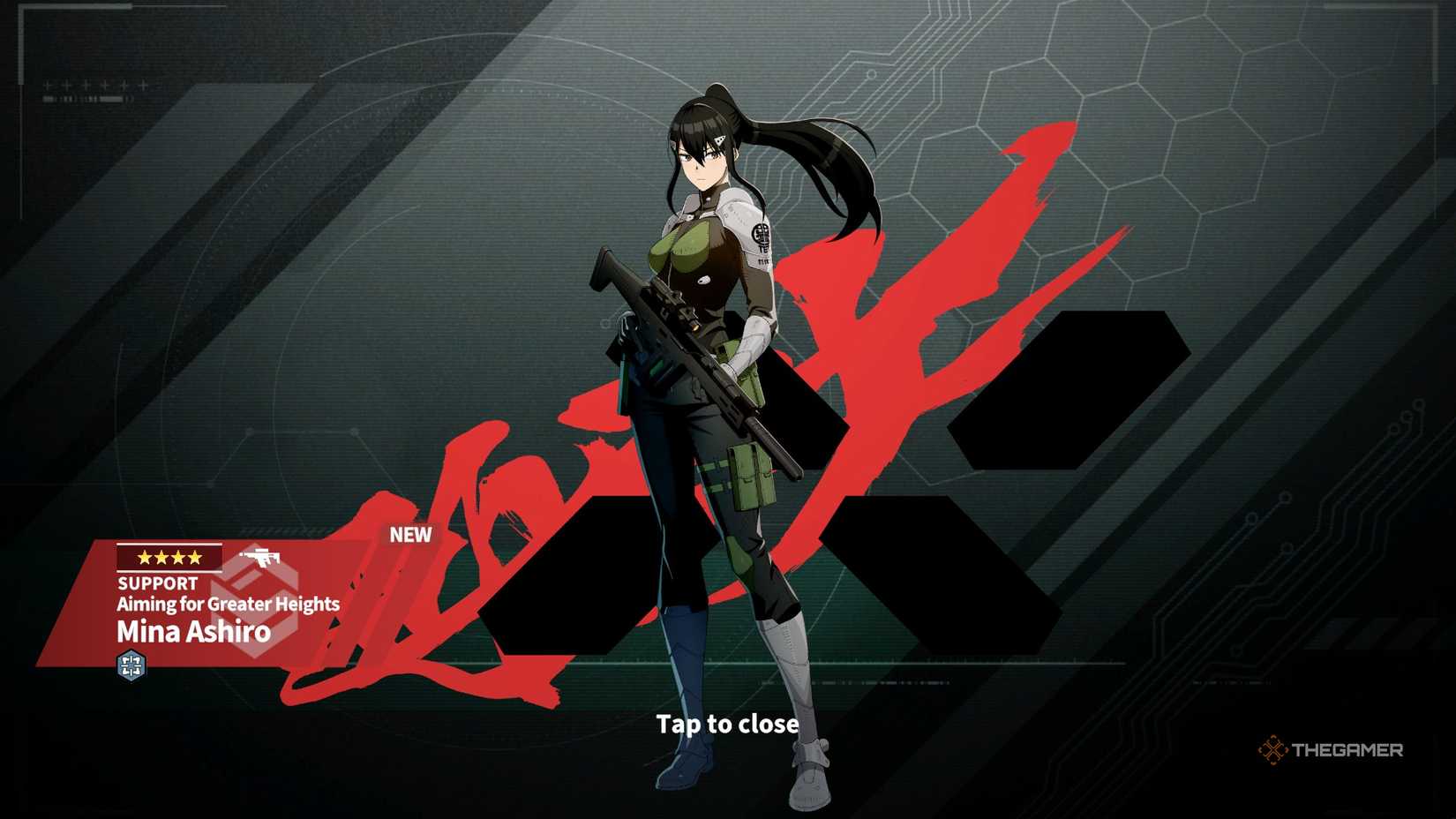 The art of my ashiro after a move in Kaiju no. 8 the game.