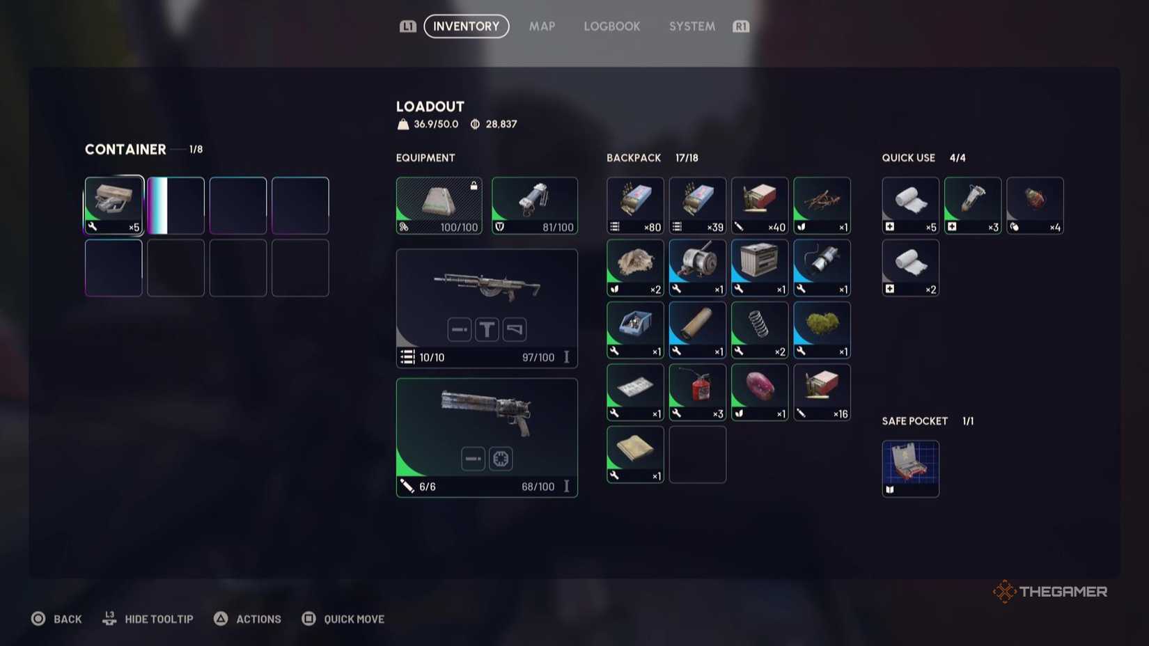 Looting a container in Arc Raiders.