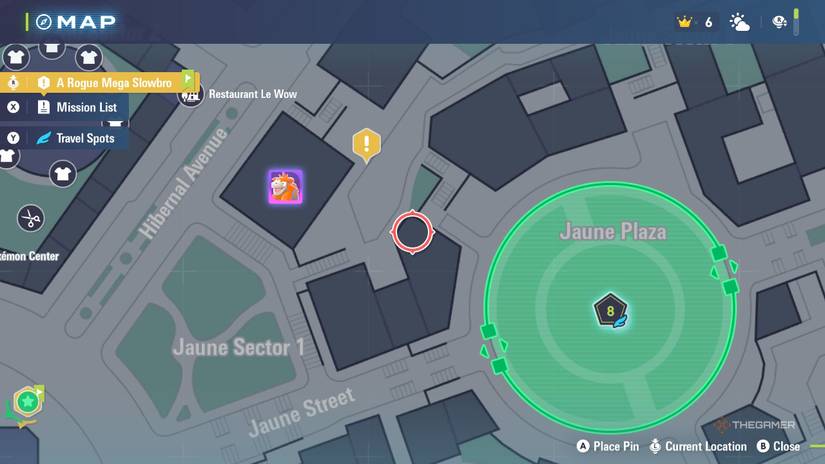 Map location of Dratini in Jaune Sector in Pokemon Legends Z-A.
