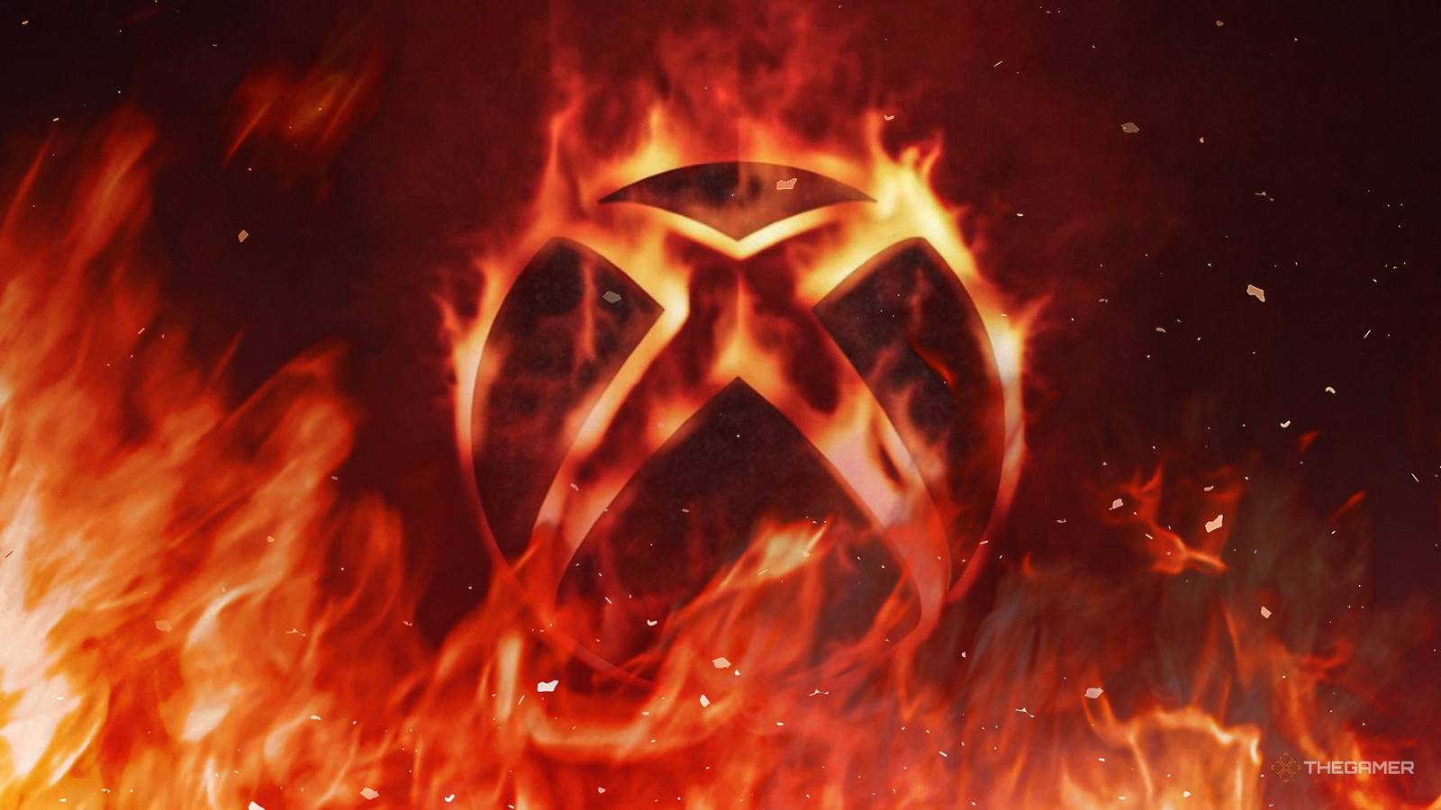 Xbox logo engulfed in flame, next-gen Xbox uncertainty