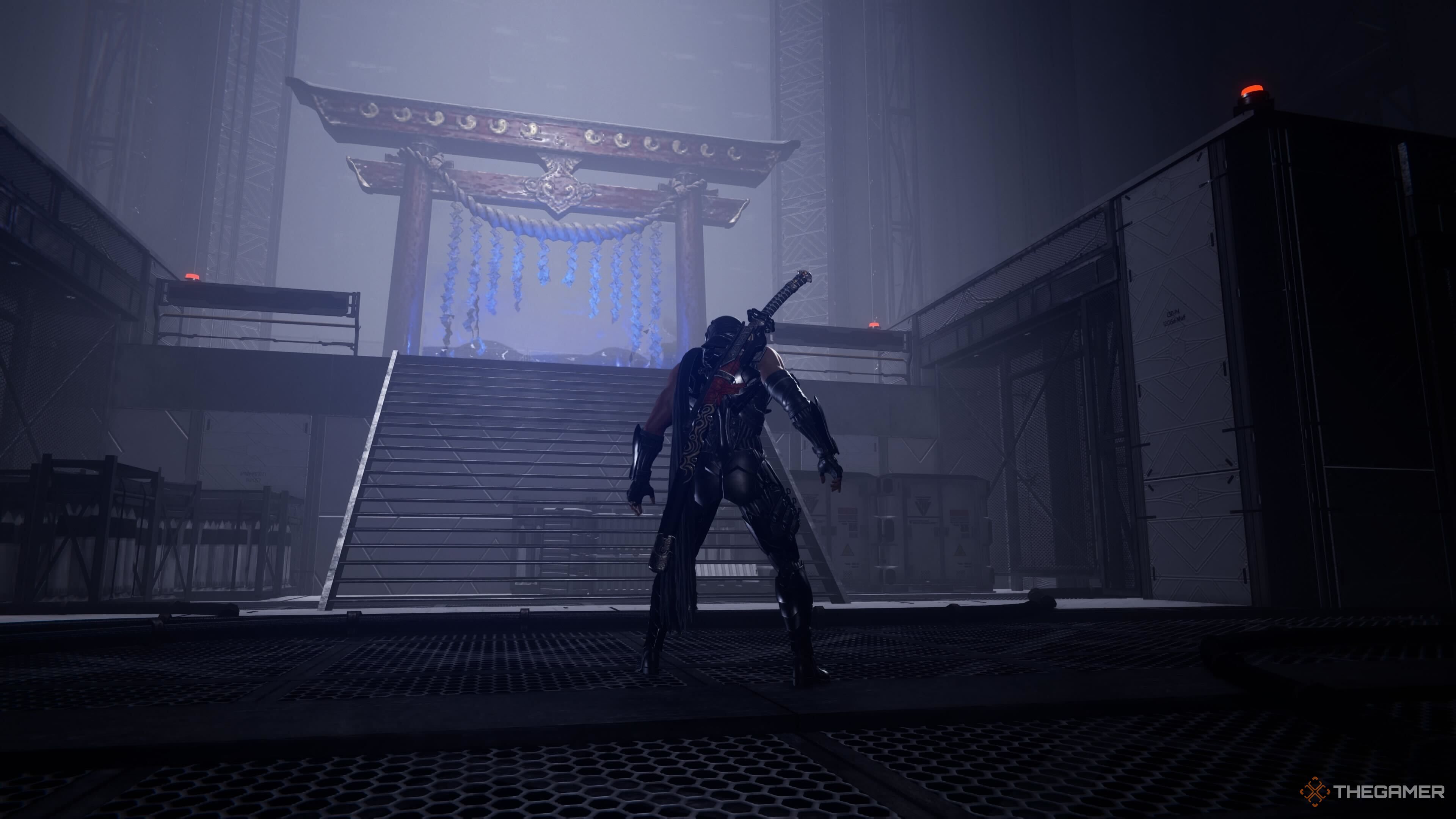 The Purgatory gate in Chapter 13 of Ninja Gaiden 4.